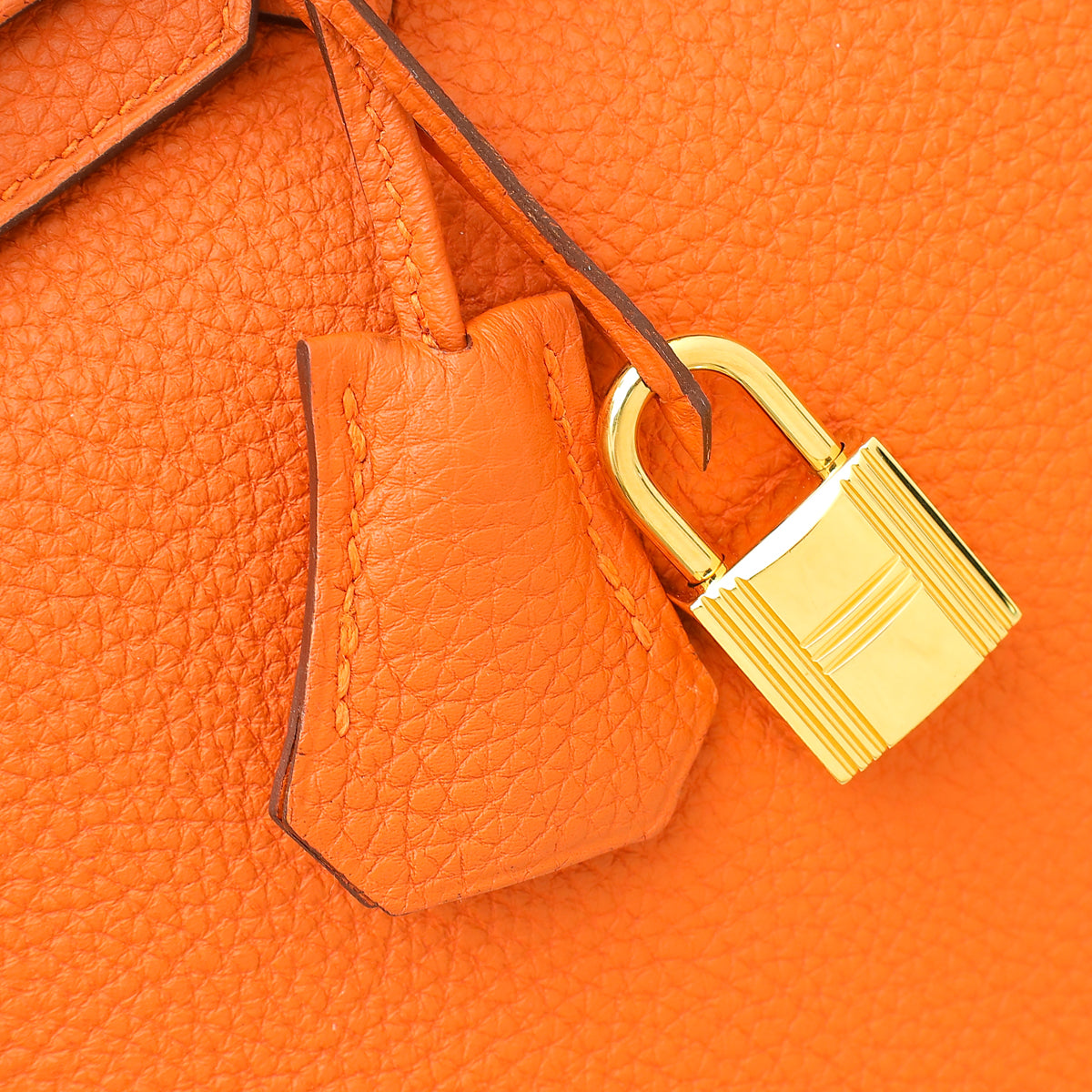 Hermes Orange Retourne Birkin 25 Bag