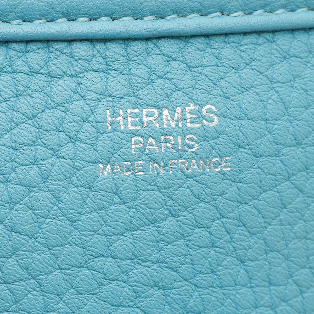 Hermes Bleu Saint Cyr Evelyne III PM Bag