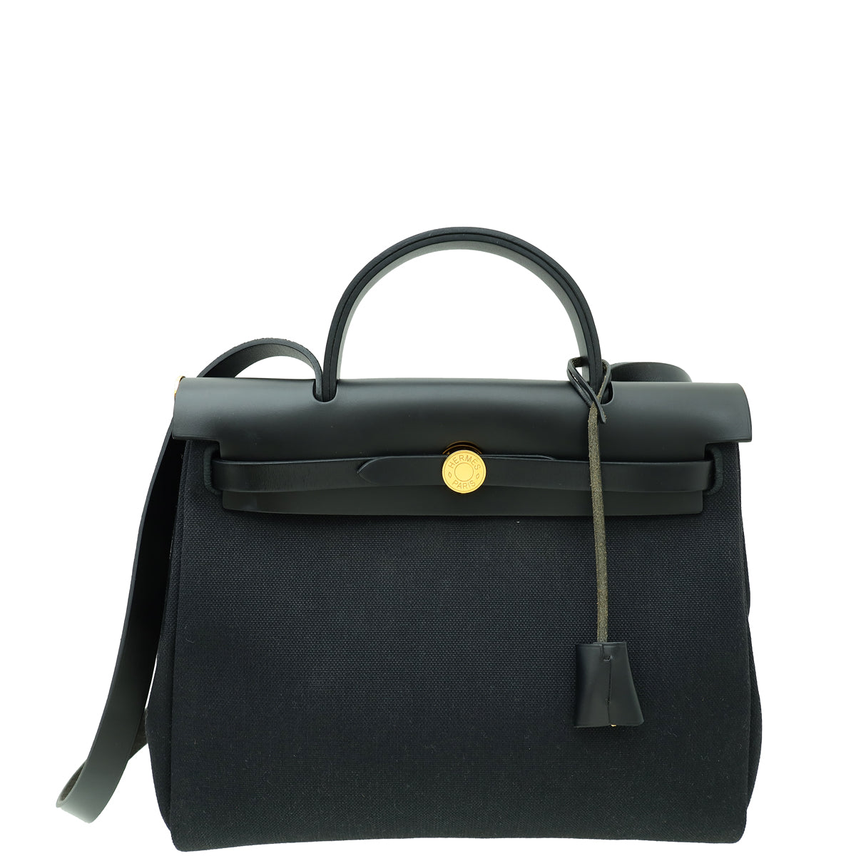 Hermes Noir Herbag 31 Retourne PM Bag