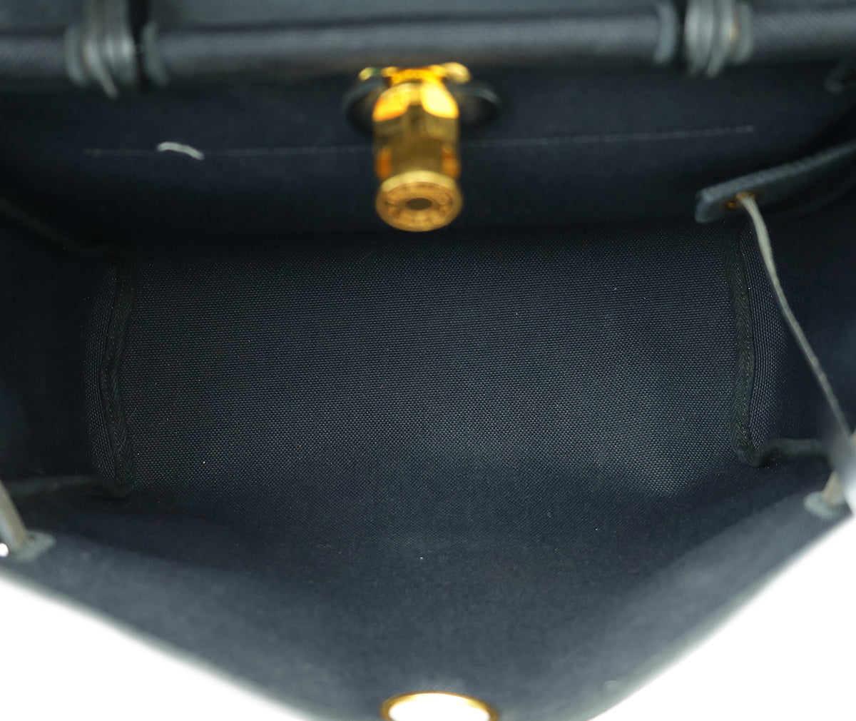 Hermes Noir Herbag 31 Retourne PM Bag