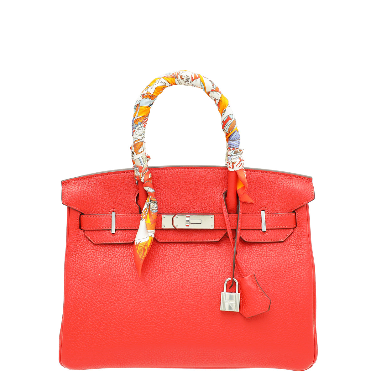 Hermes Bicolor Retourne Verso Birkin 30 Bag W/ Twillies