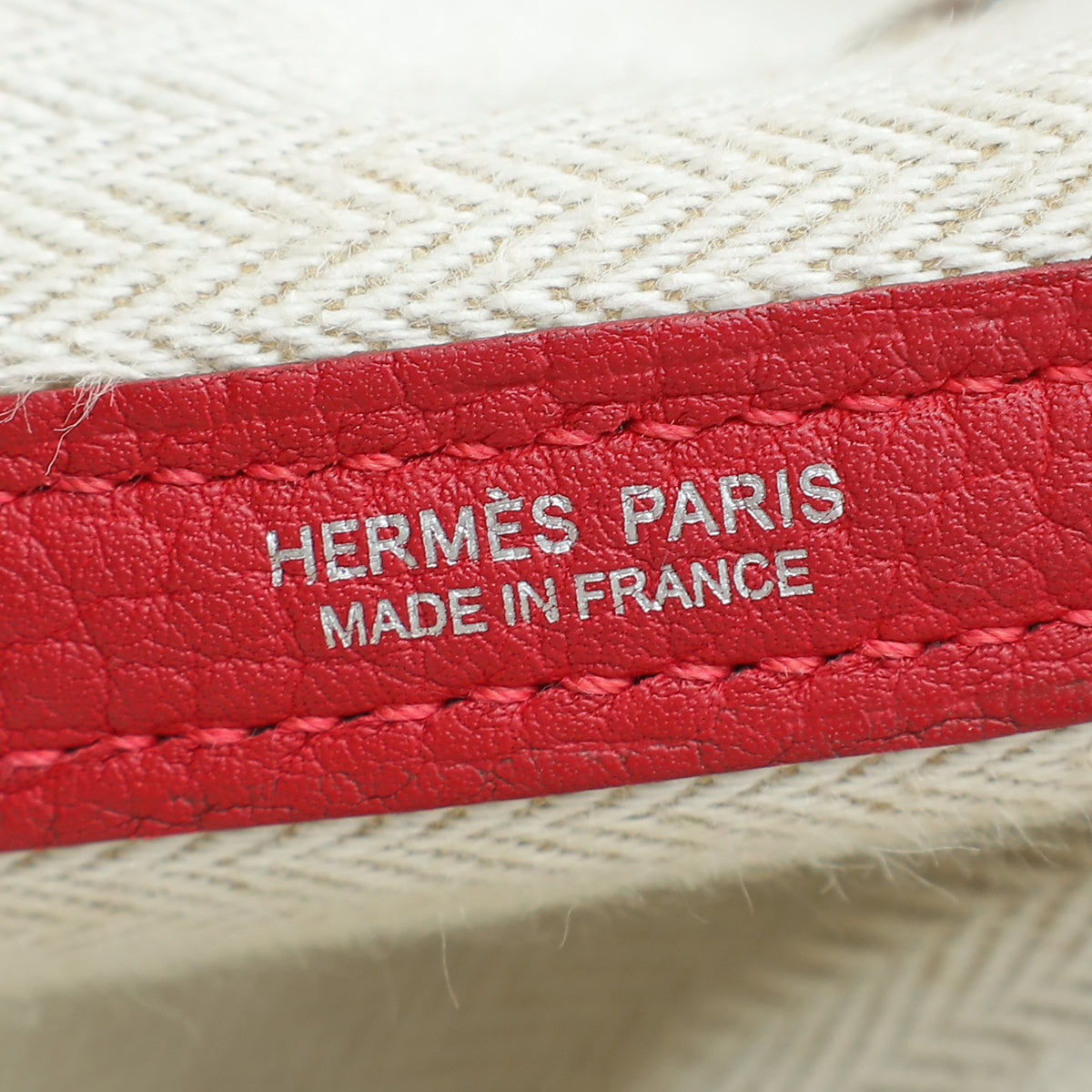 Hermes Rouge Casaque Garden Party 36 Bag