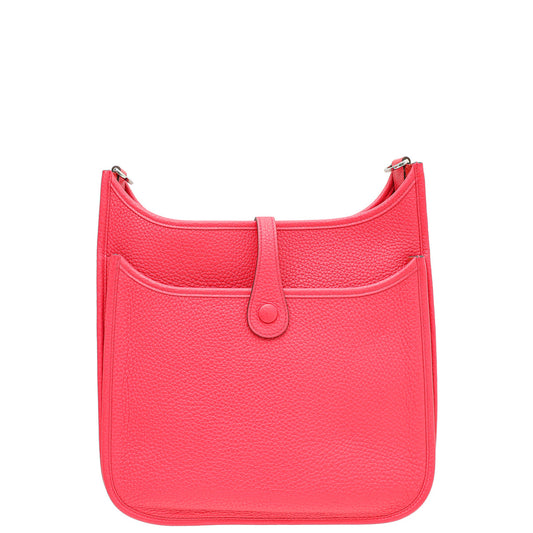 Hermes Rose Extreme Evelyne III Bag