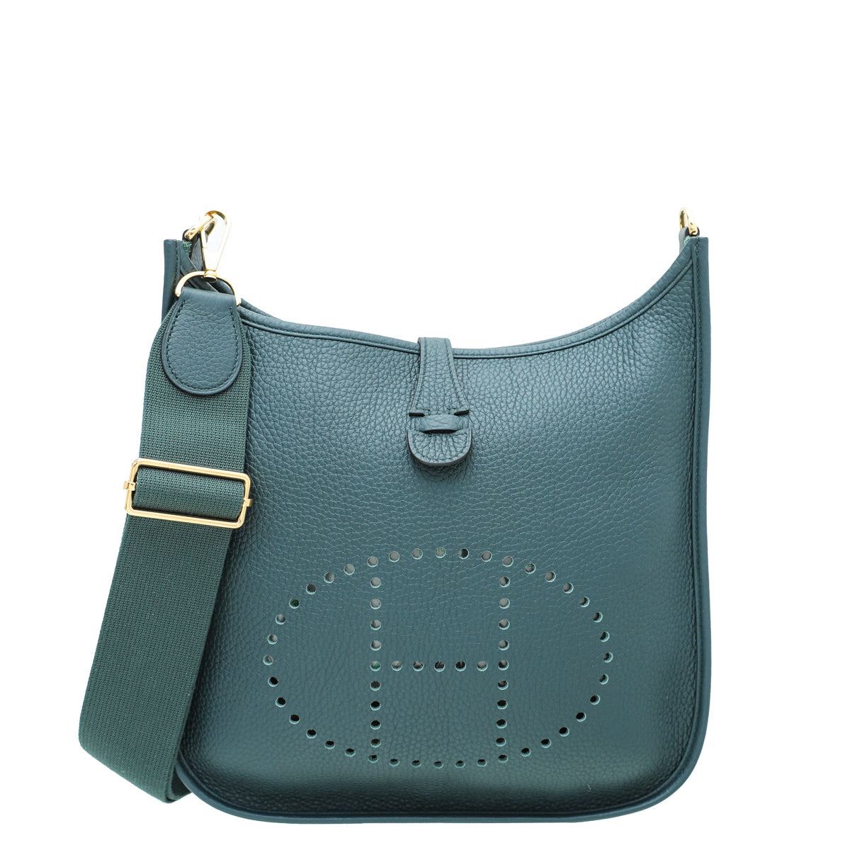 Hermes Vert Bosphore Evelyne III PM Bag