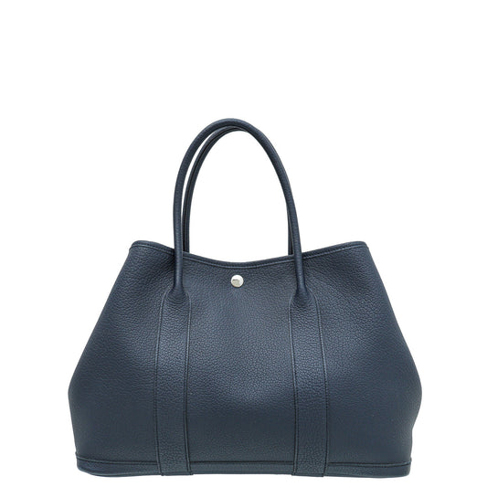 Hermes Blue Indigo Garden Party 36 Bag