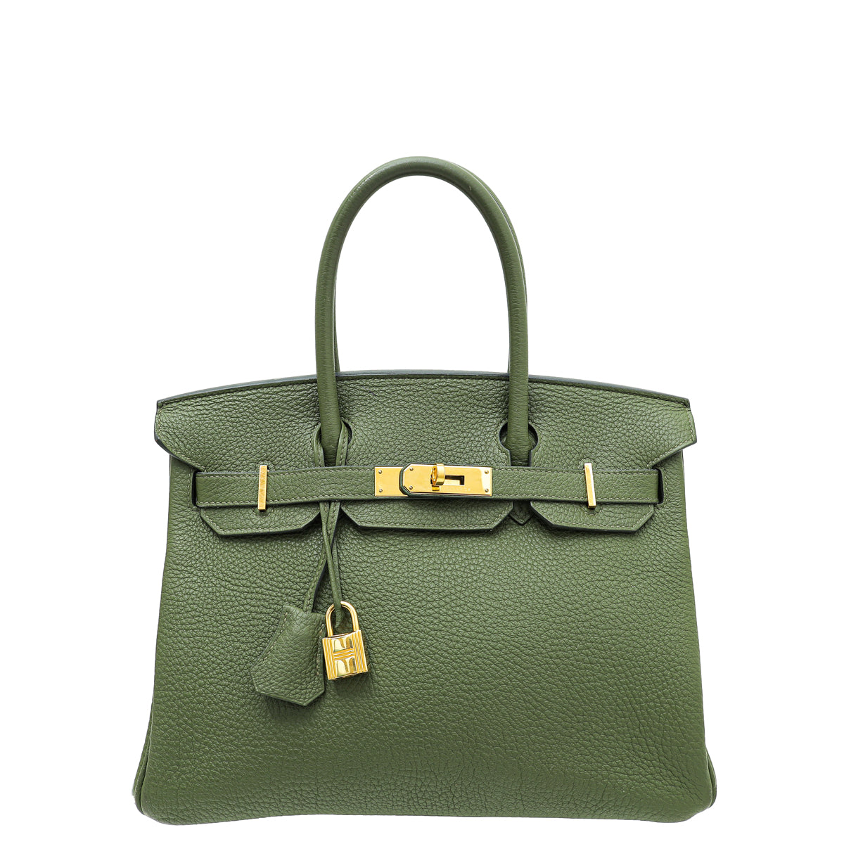 Hermes Vert Olive Birkin 30 Bag