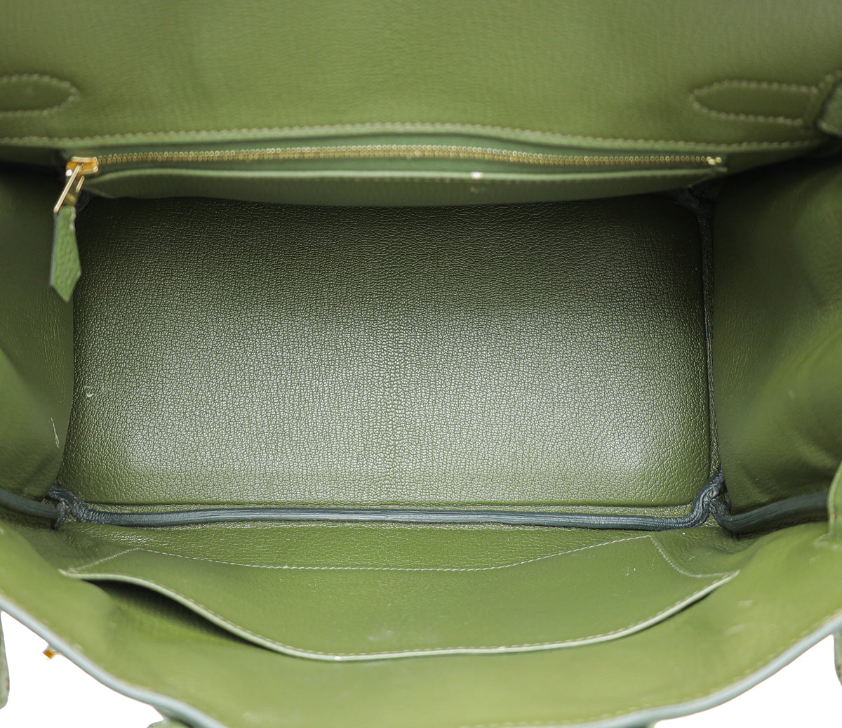 Hermes Vert Olive Birkin 30 Bag