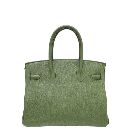 Hermes Vert Olive Birkin 30 Bag