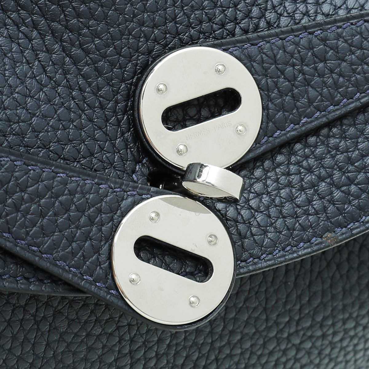 Hermes Blue Indigo Lindy 26 Bag