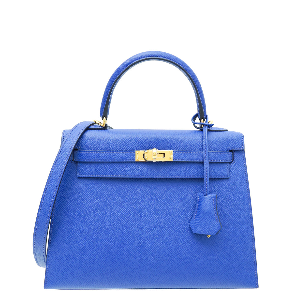 Hermes Bleu Royal Sellier Kelly 25 Bag