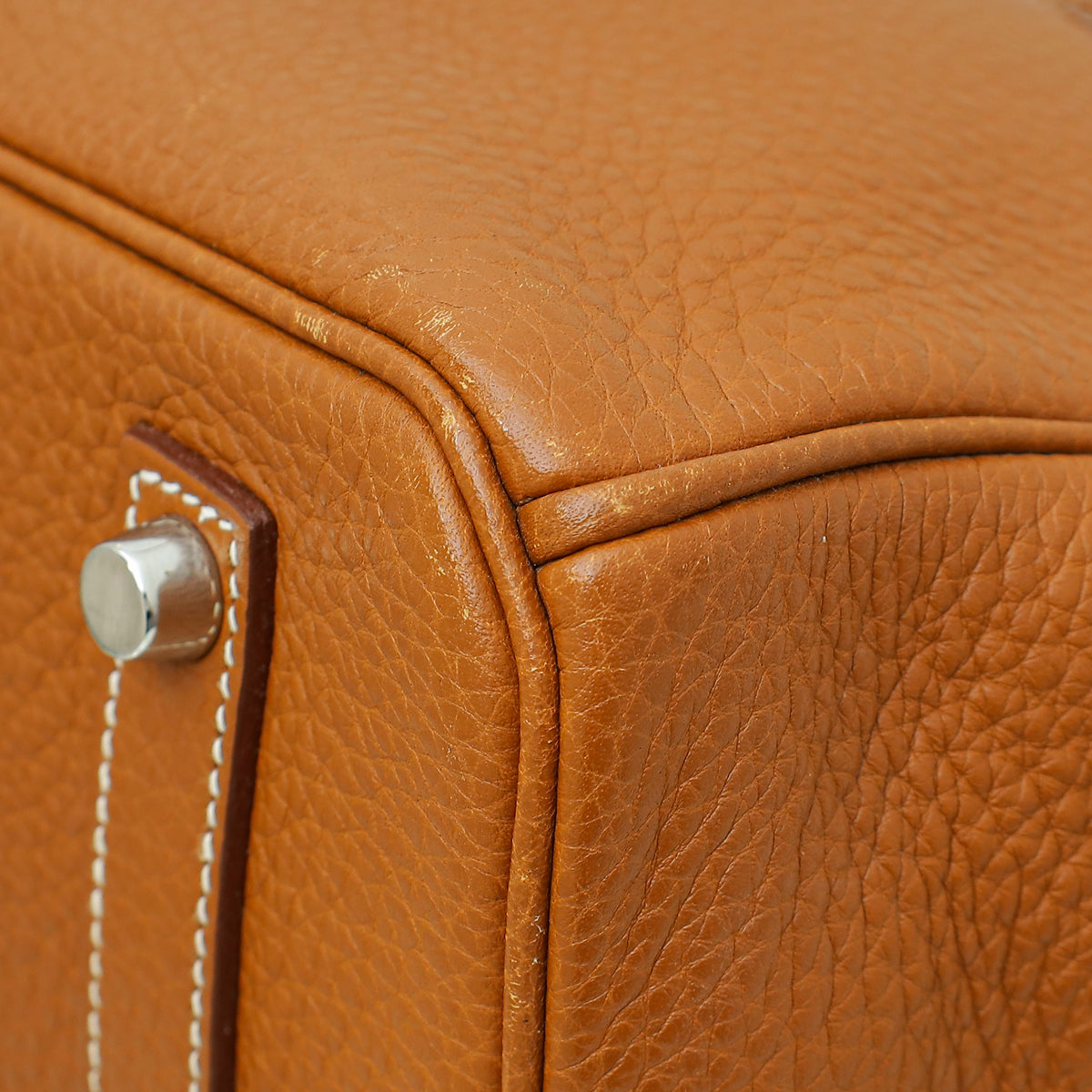 Hermes Gold Retourne Birkin 35 Bag