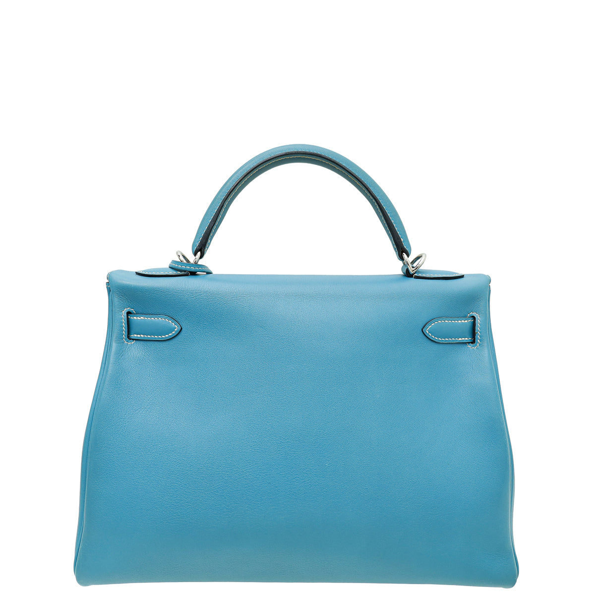 Hermes Bleu Jeans Swift Retourne Kelly 32 Bag