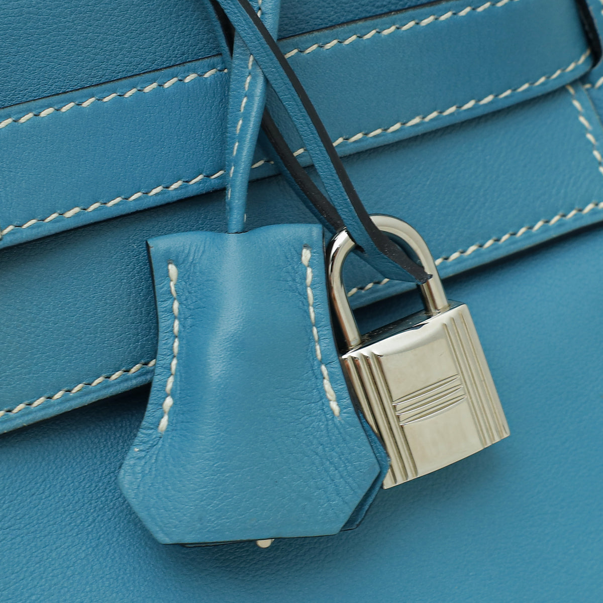 Hermes Bleu Jeans Swift Retourne Kelly 32 Bag