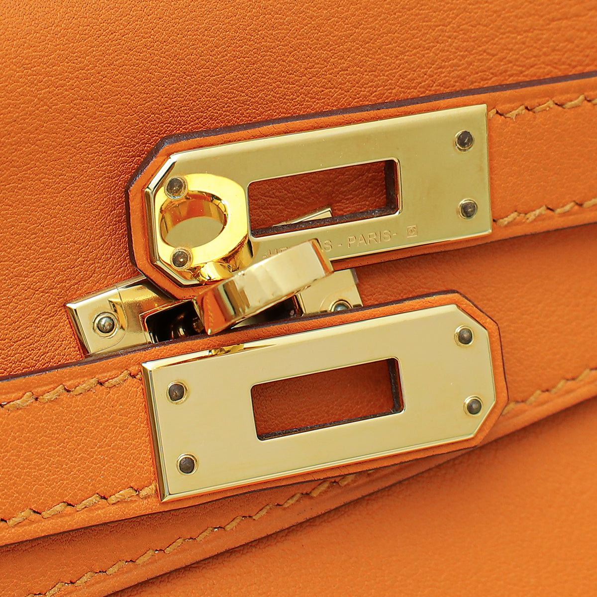 Hermes Abricot Retourne Kelly 25 Bag