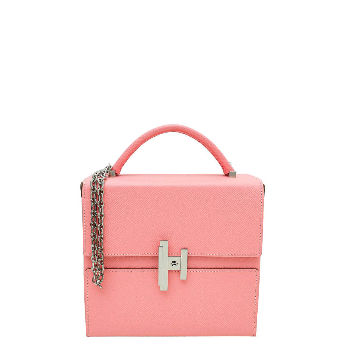 Hermes Rose Confetti Cinhetic Boxy Top Handle Bag