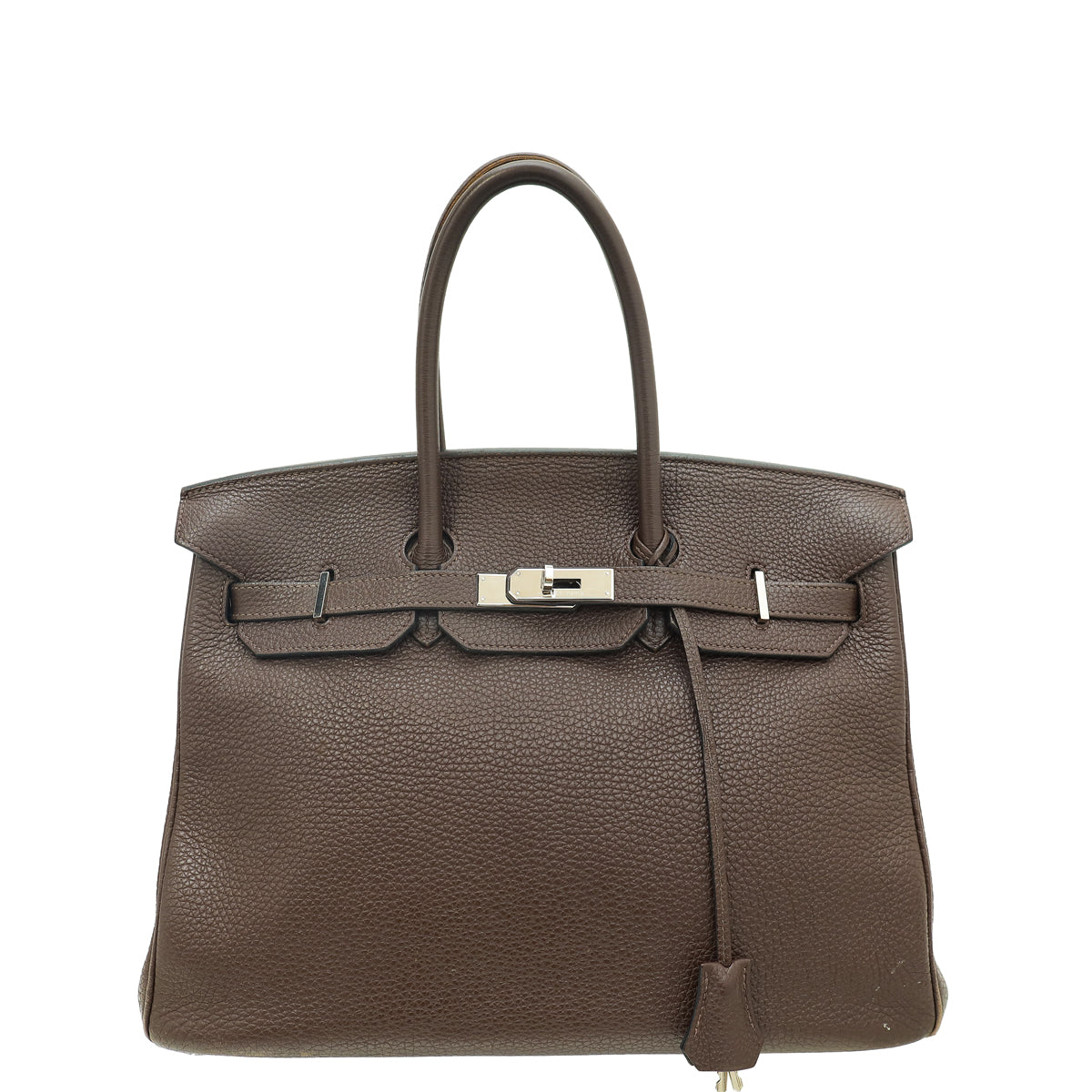 Hermes Chocolate Retourne Birkin 35 Bag