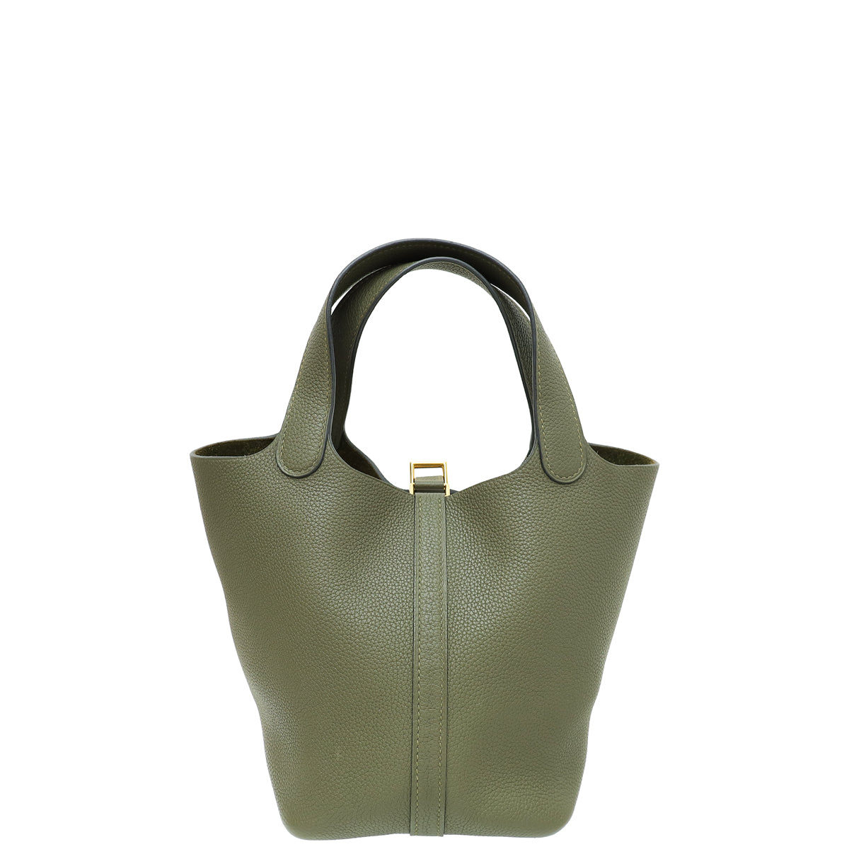 Hermes Vert Olive Picotin Lock 18 Bag