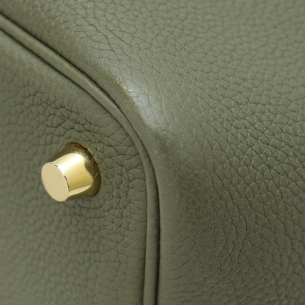 Hermes Vert Olive Picotin Lock 18 Bag