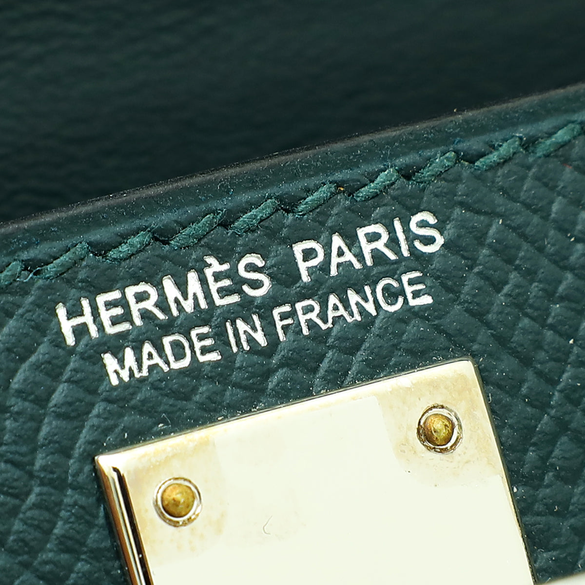 Hermes Vert Fonce Kelly Mini 20 Sellier Bag