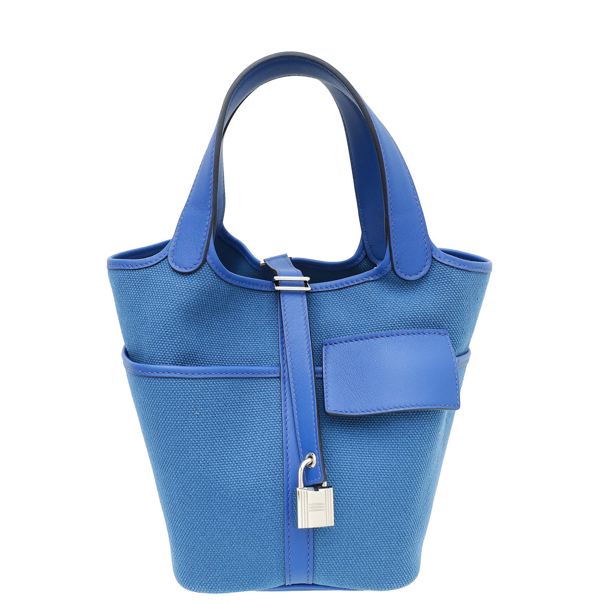 Hermes Bleu France Cargo Picotin Lock 18 Bag