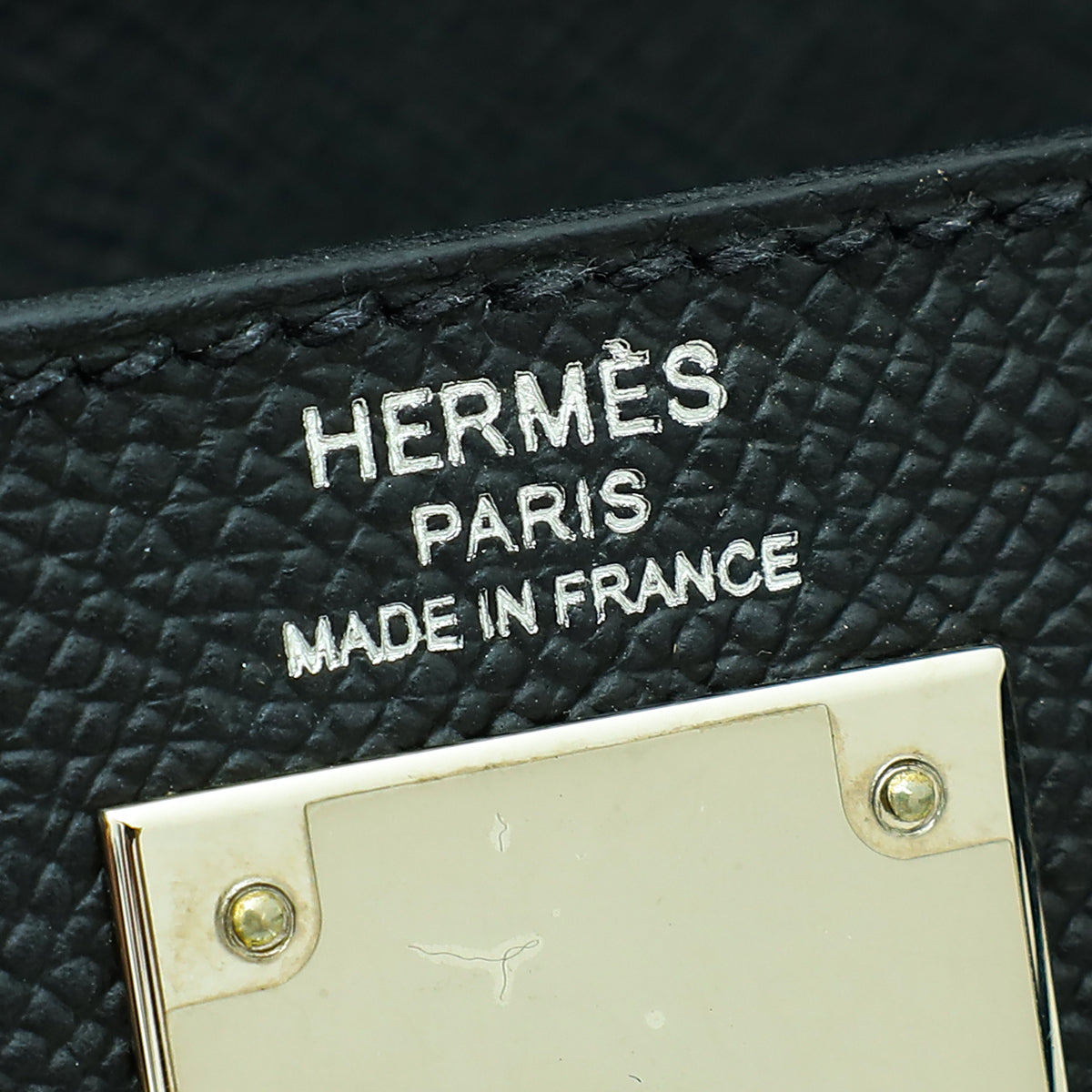 Hermes Noir Sellier Kelly 28 Bag