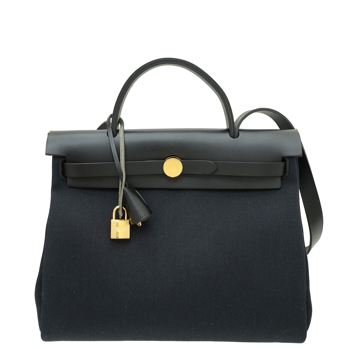 Hermes Noir Herbag Zip 31 PM Retourne Bag