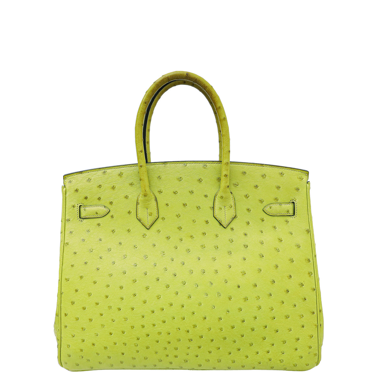 Hermes Vert Anise Ostrich Birkin 35 Bag