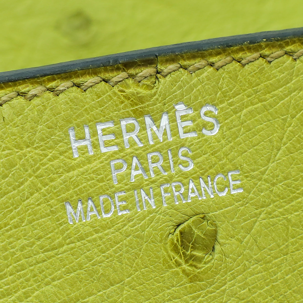 Hermes Vert Anise Ostrich Birkin 35 Bag