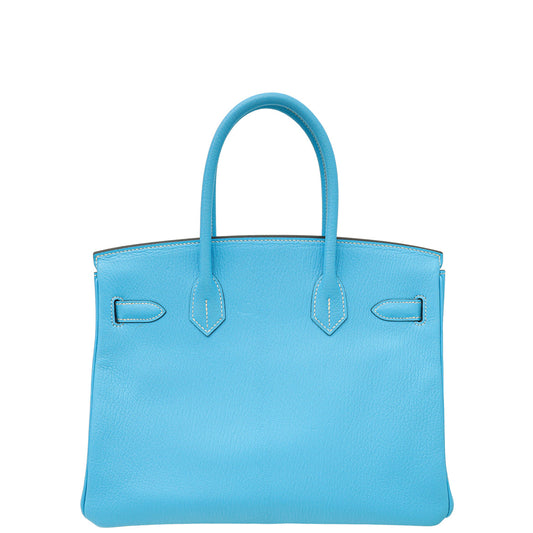 Hermes Bicolor Mysore Chevre Horseshoe Birkin 30 Bag