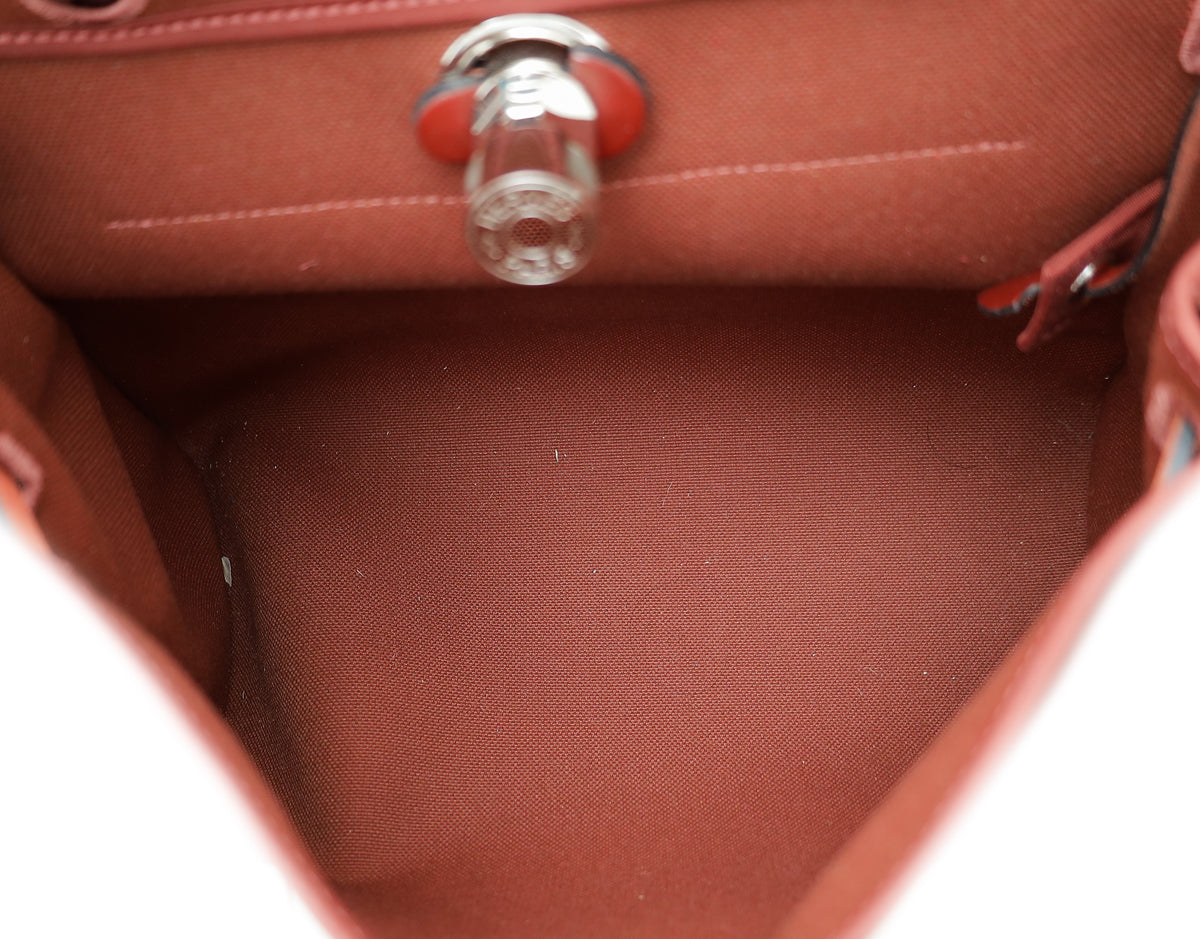 Hermes Rouge H Sellier Herbag Zip 31 PM Bag