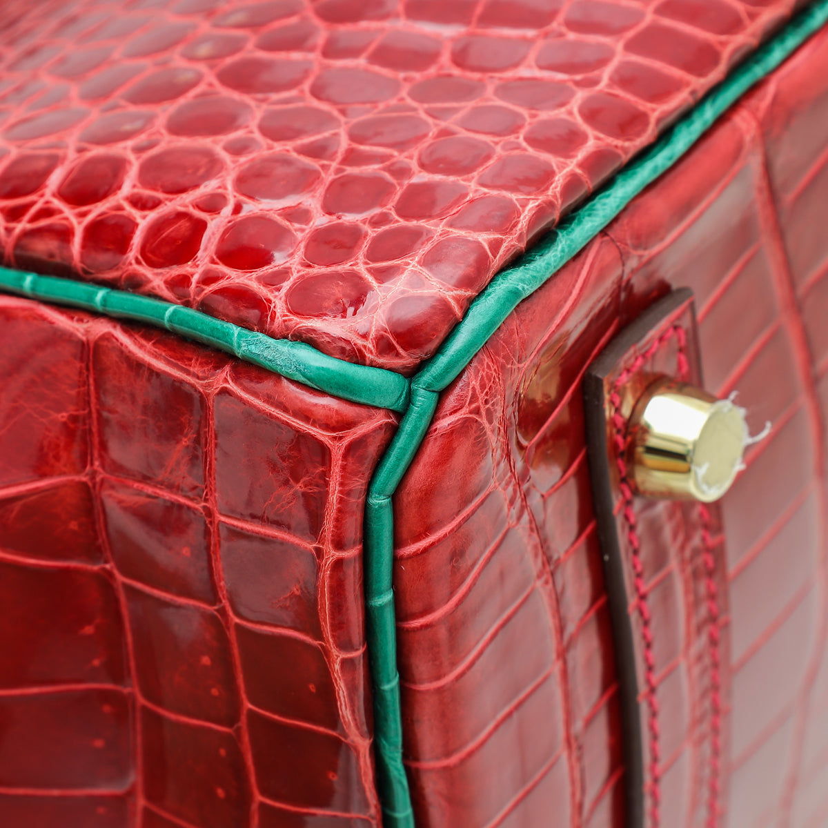 Hermes Bicolor Porosus Crocodile Horseshoe Birkin 30 Bag