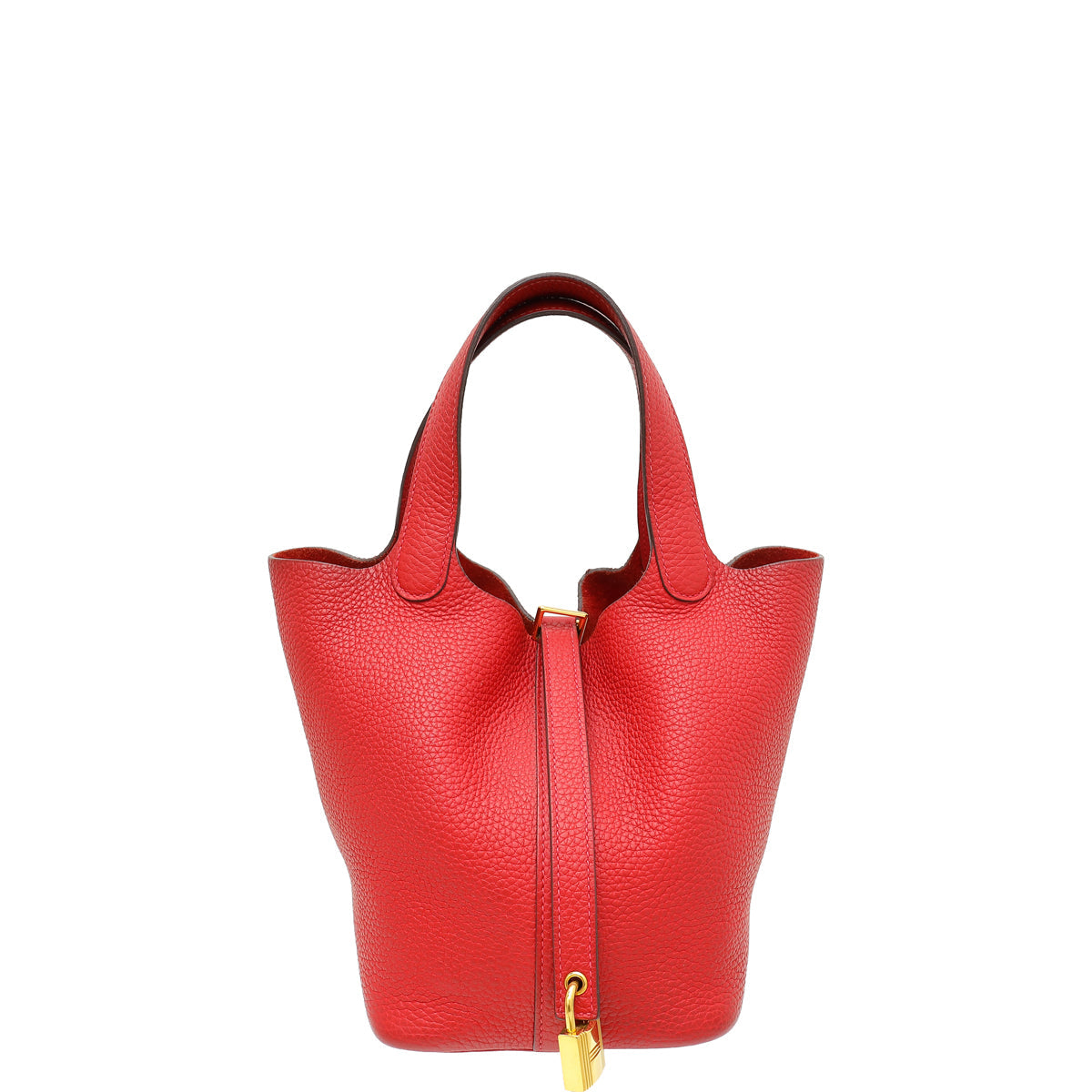 Hermes Rouge Casaque Picotin Lock 18 Bag