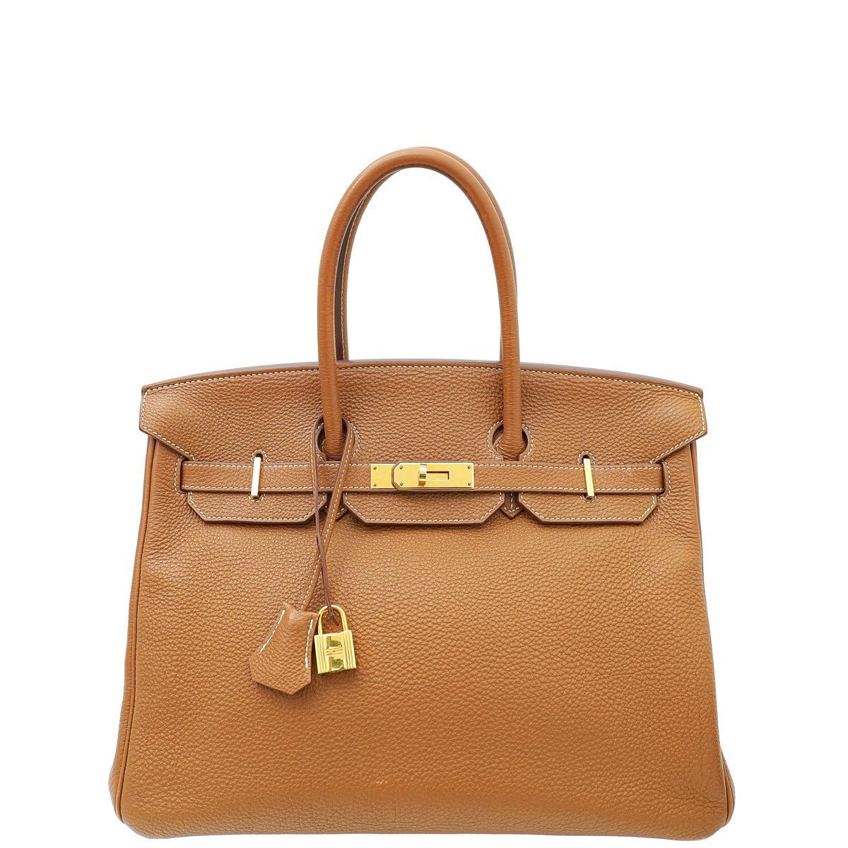 Hermes Gold Retourne Birkin 35 Bag