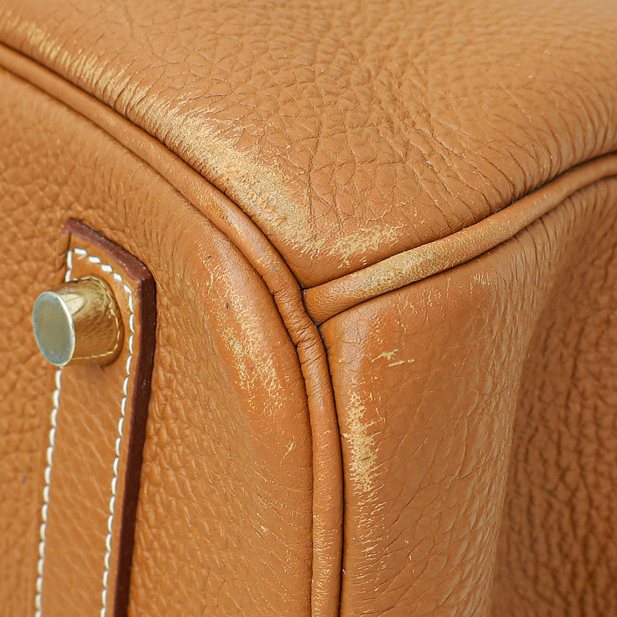 Hermes Gold Retourne Birkin 35 Bag