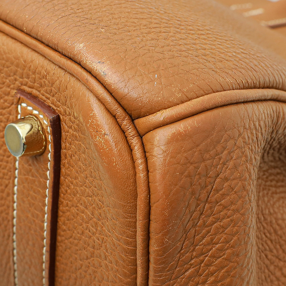 Hermes Gold Retourne Birkin 35 Bag