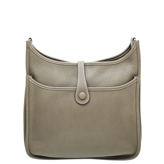 Hermes Etoupe Evelyne III PM Bag