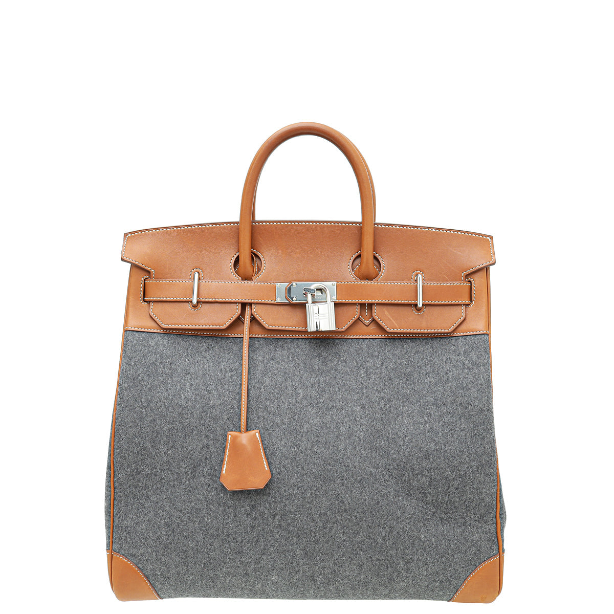 Hermes Bicolor HAC 40 Haute à Courroies Feutre Bag