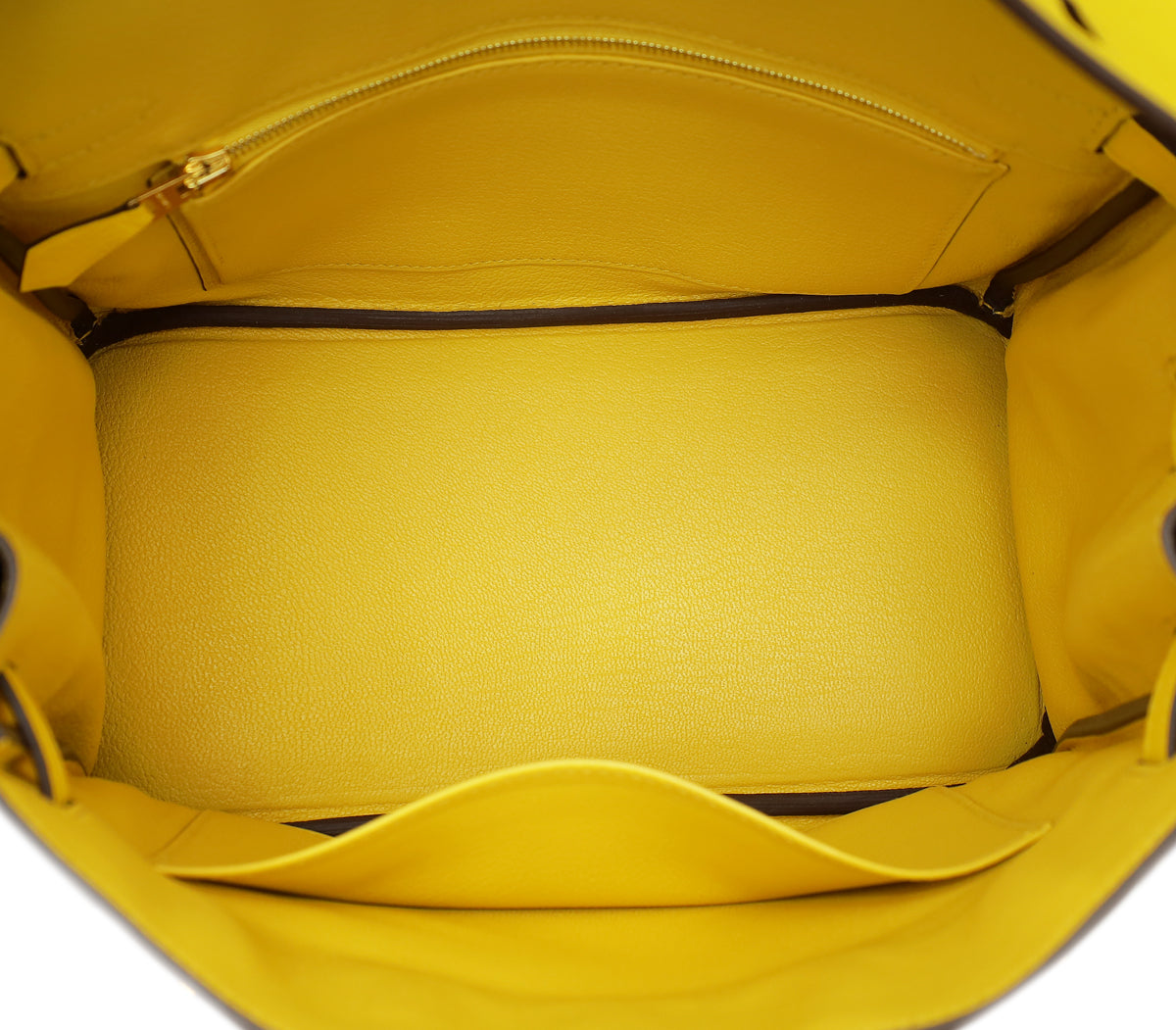 Hermes Jaune De Naples Retourne Birkin 25 Bag