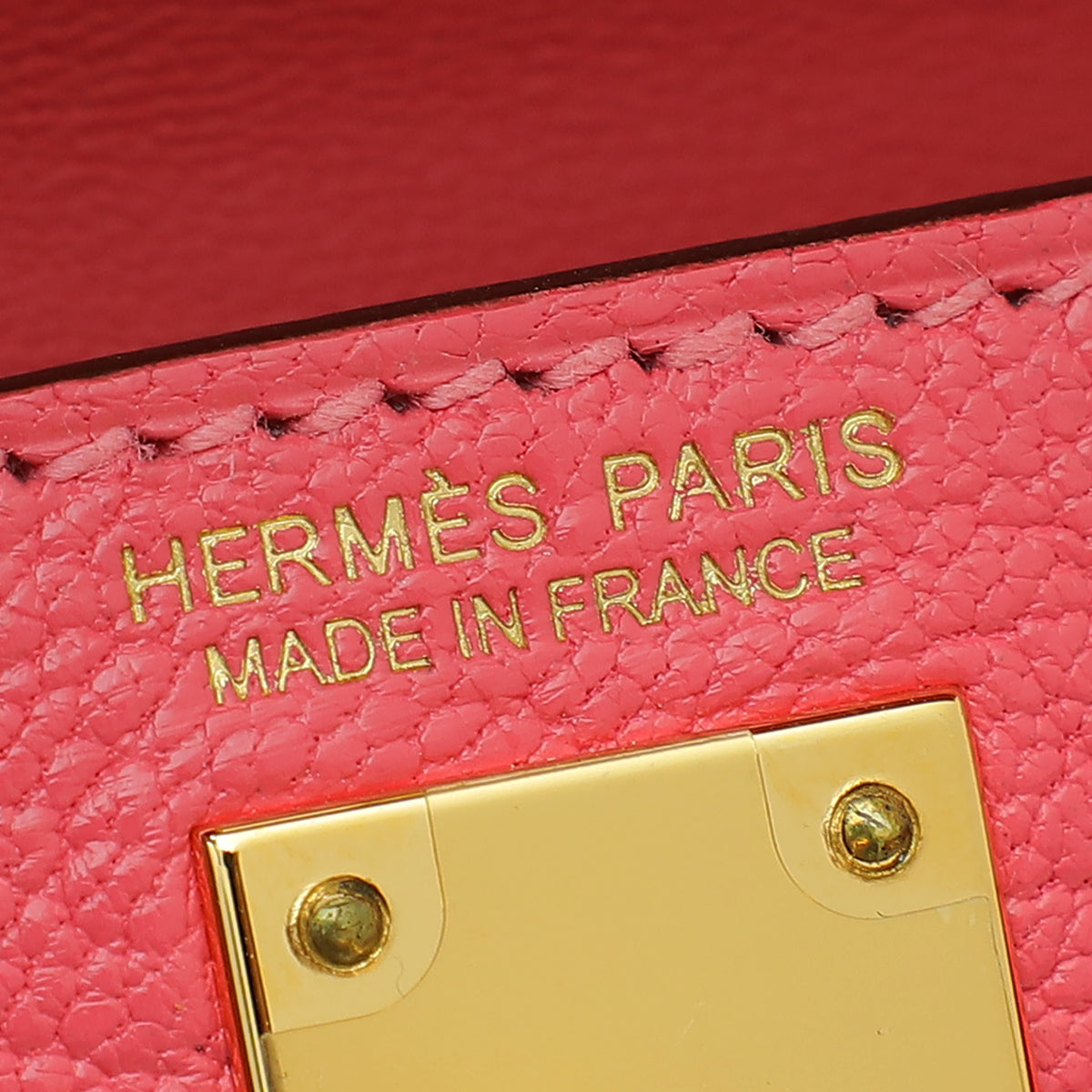 Hermes Rose Lipstick Chevre Mysore Mini Kelly Bag