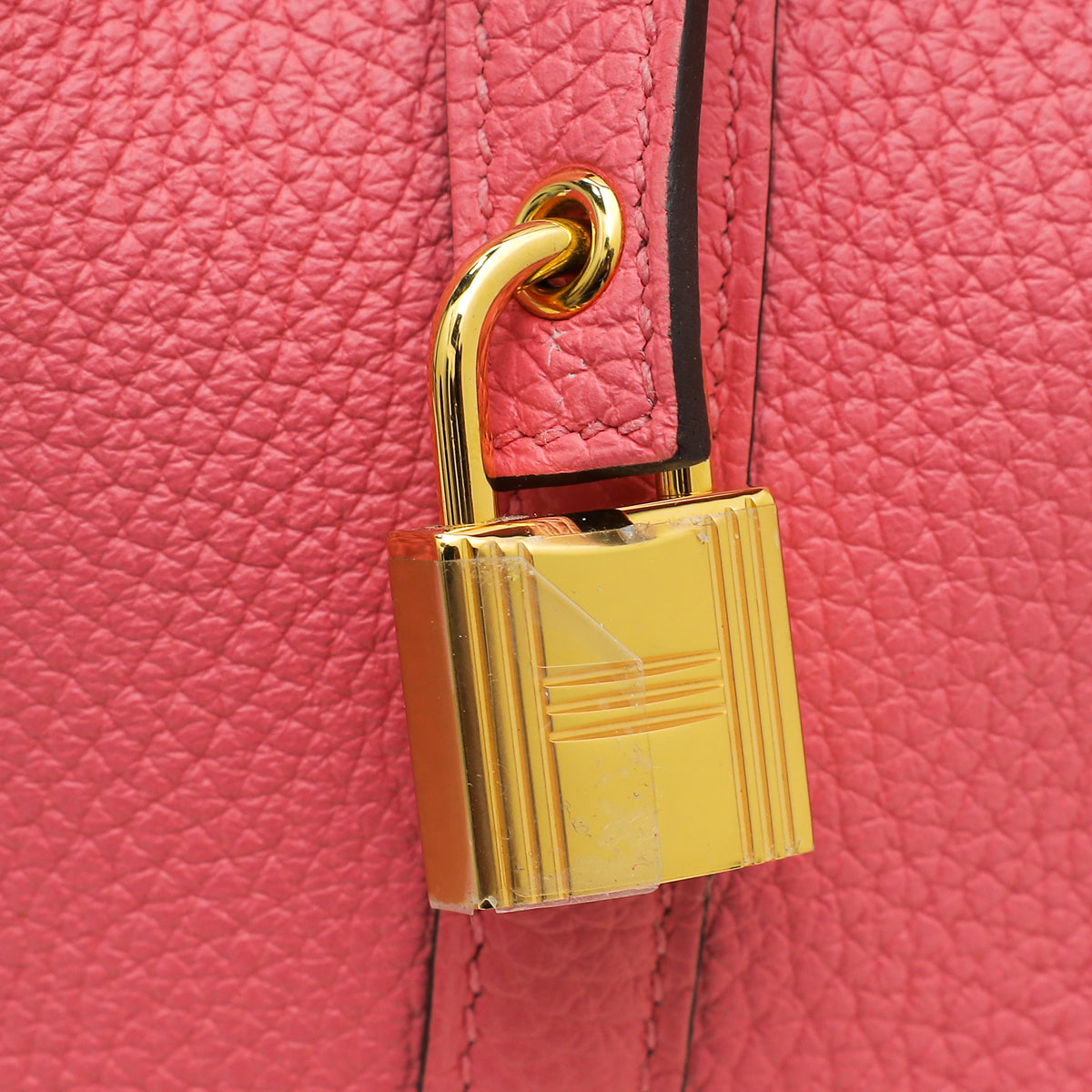 Hermes Rose Azalee Crocodile Touch Picotin 22 Bag