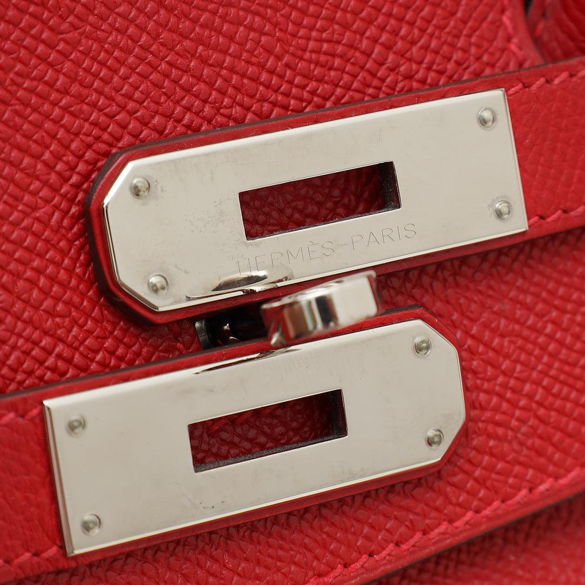 Hermes Rouge Casaque Birkin 35 Bag W/ Twilly