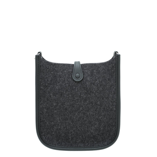 Hermes Noir Evelyne Amazone 16 TPM Wool Swift Bag