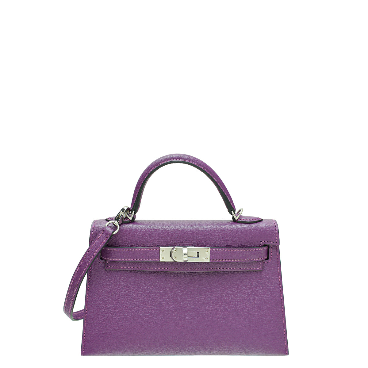 Hermes Bicolor Mini Sellier Verso Kelly 20 Bag