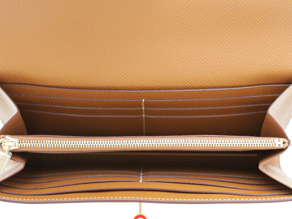 Hermes Gold Kelly Wallet