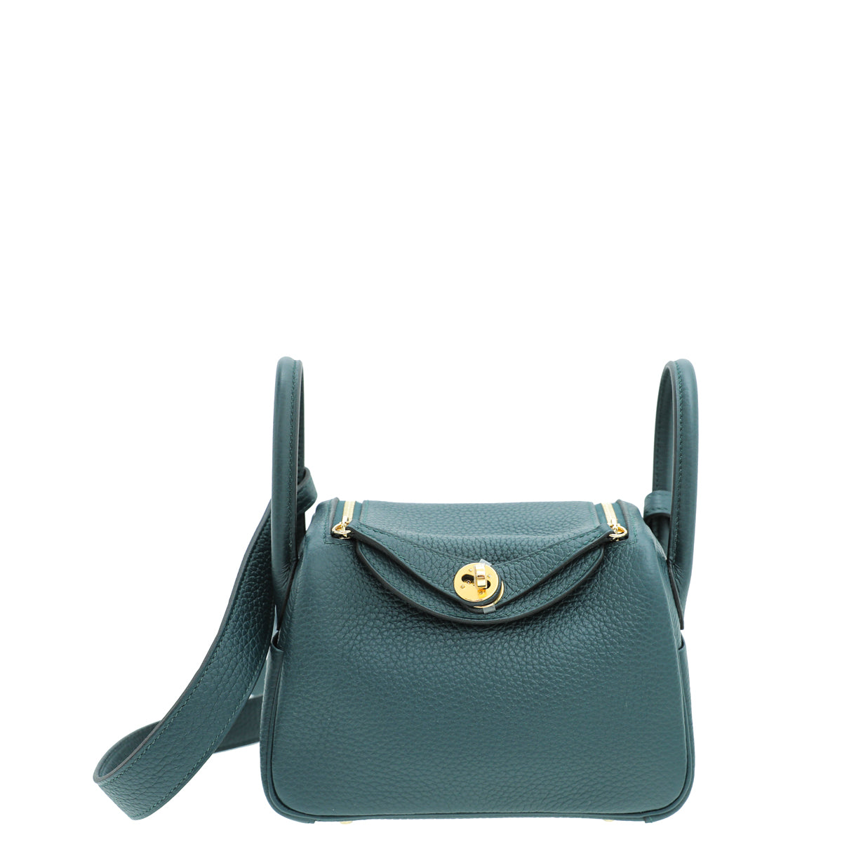 Hermes Vert Cypres Mini Lindy Bag