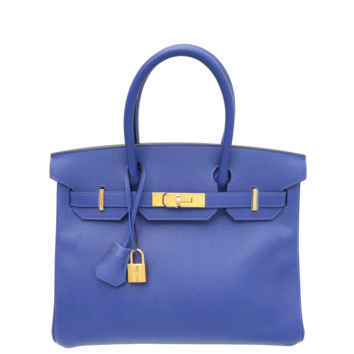 Hermes Bleu Electric Birkin 30 Bag