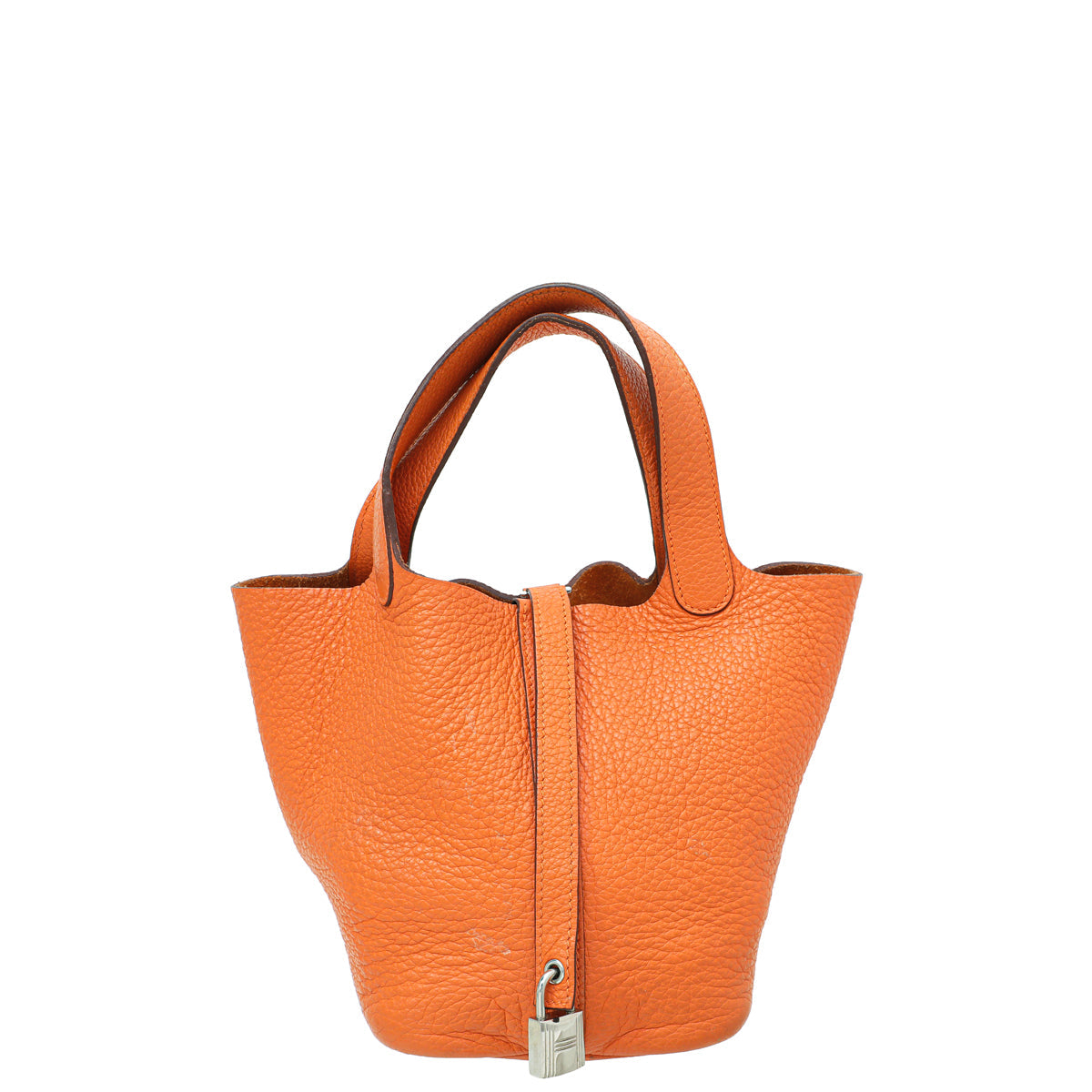 Hermes Orange Picotin Lock 18 Bag