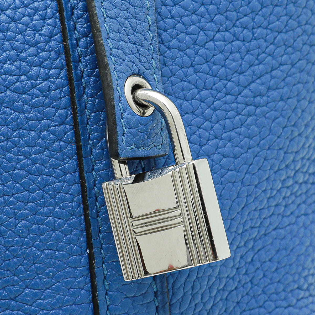 Hermes Bleu Zellige Picotin Lock 18 Bag