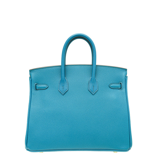 Hermes Bleu Izmir Birkin 25 Bag