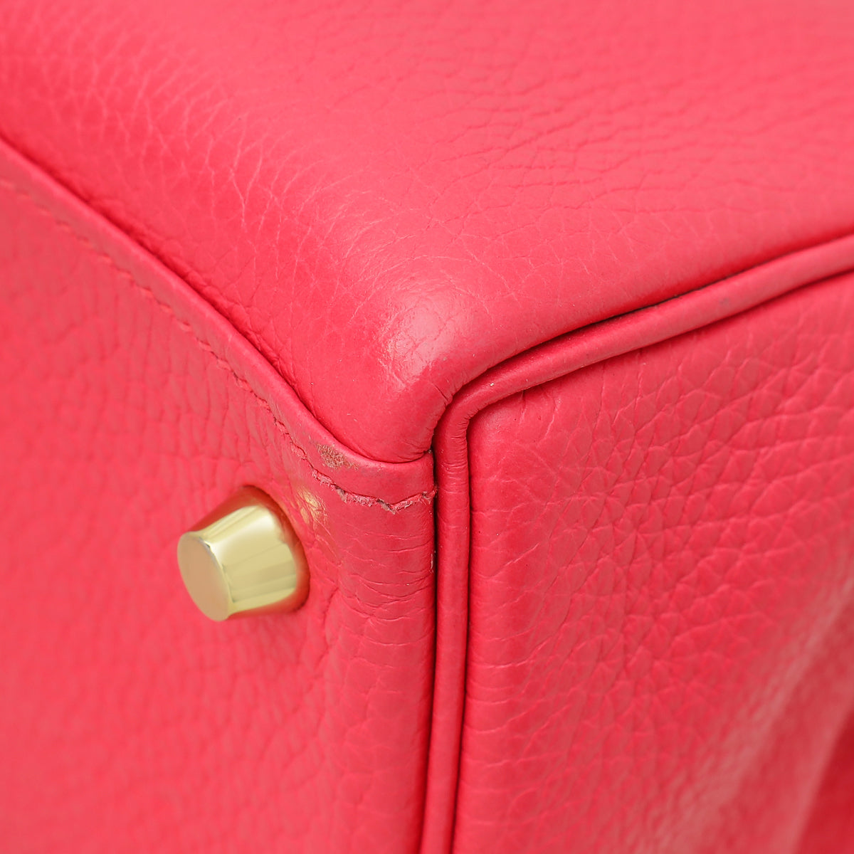 Hermes Rose Tyrien Retourne Kelly 28 Bag